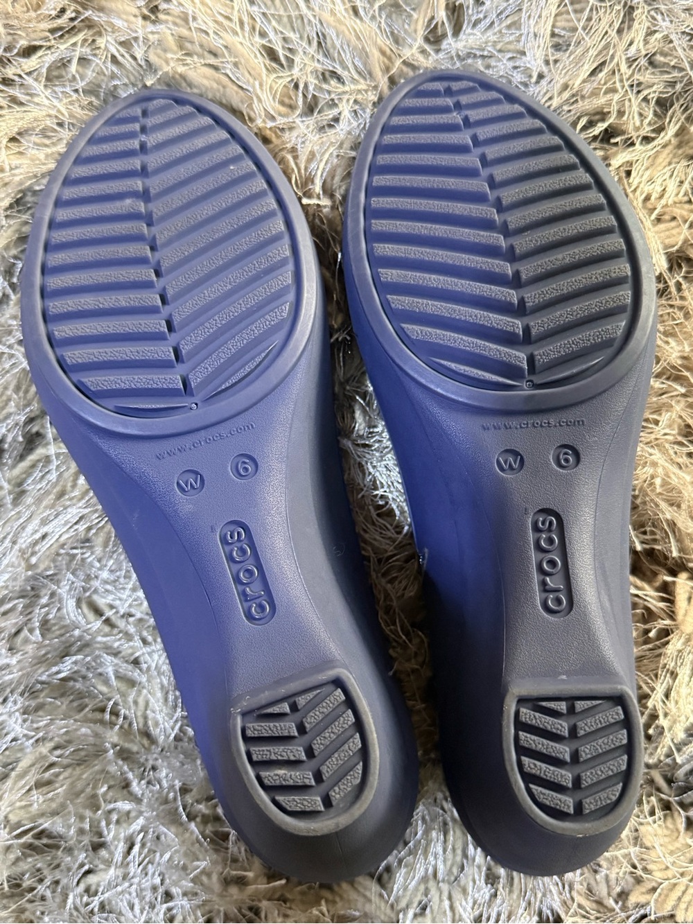 Crocs Blue Lina Wedge Heels - Picture 8 of 8